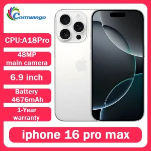 Original Apple iPhone 16 Pro Max 6.9' 5G LTPO Super Retina XDR OLED Face ID NFC A18Pro Unlocked 256GB 512GB 97%New Smart phone