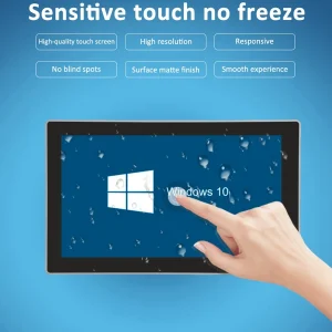 15.1 Inch All-in-one Industrial Touch Screen PC 2xCOM Ports Win10 Desktop Fanless Embedded Computers 5G Support Dual 2.5G Lan